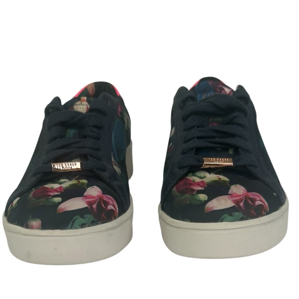Ted Baker London EYEWC Floral Lace Up Sneaker Women's 7/38 Preppy Chic - Picture 8 of 16